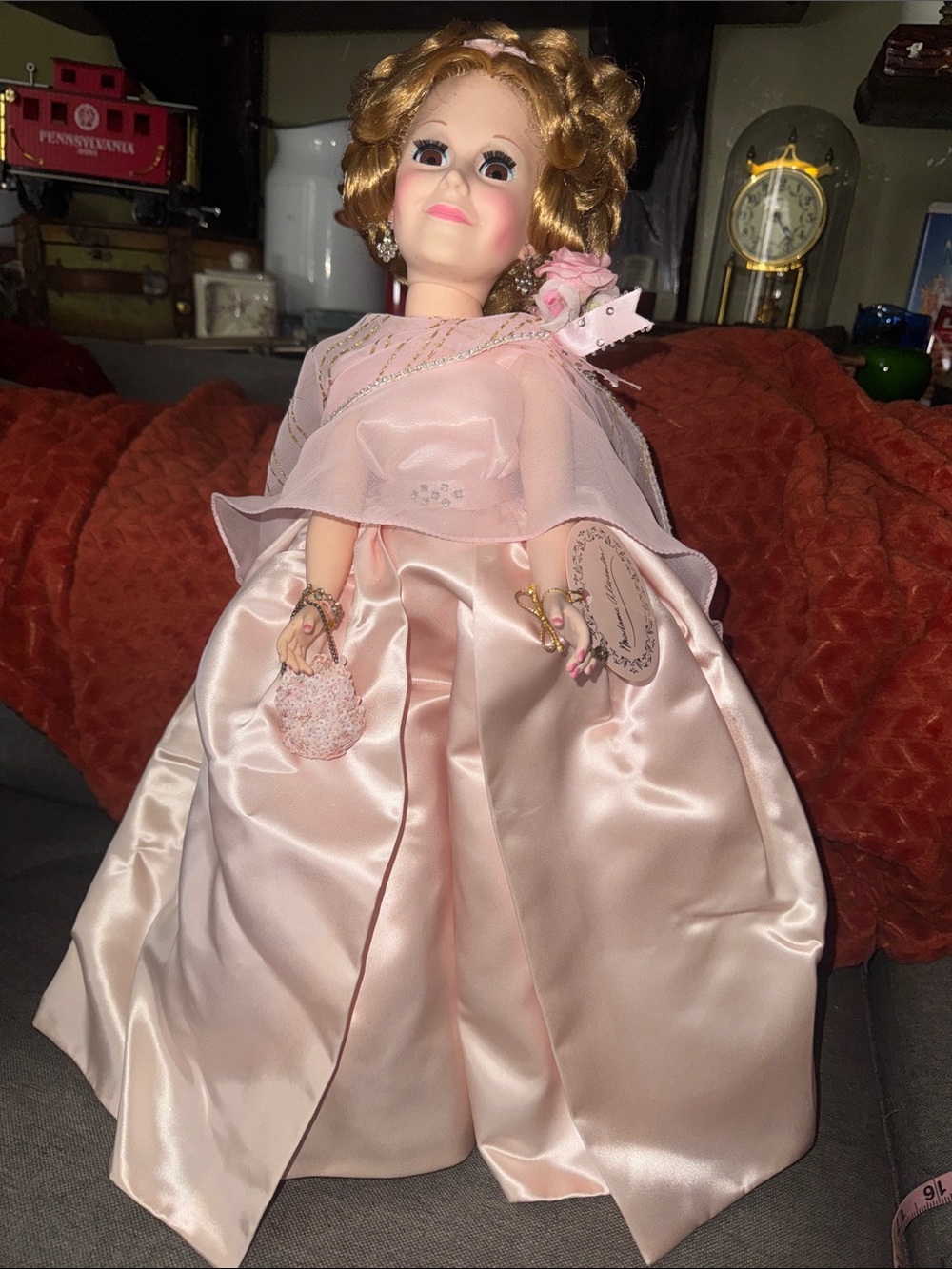 Vintage Madame Alexander "Cissy" 21" Glamour Doll in Pink Gown & Accessories